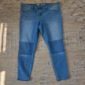 Mossimo Supply Co. Light and Dark Blue Skinny Jeans